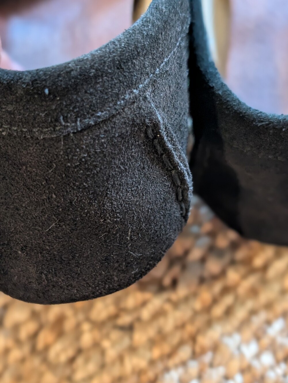 UGG Black Suede Slip-On Loafers - Picture 5 of 12